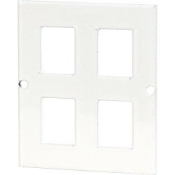 Blacha montażowa do szaf multimedialnych gniazda RJ45