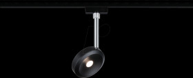 96922 URail LED rail spotlight Discus, 375.6 lm, 5.3 W, 2700 K, black/