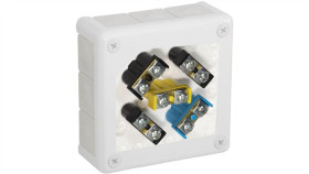 Puszka Natynkowa Z Zaciskami 12 Wlotów Viplast Vp-51 Biała Ip55 118X118x46mm...