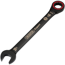 Draper Expert 03891 HI-TORQ&#xAE; Metric Ratchet Combination Spanner 18mm Black