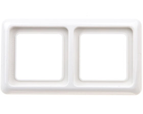 Berker IP44 Ramka hermetyczna podwójna z uszczelką śnieżnobiała 53132909