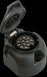Car trailer socket, 13-pin