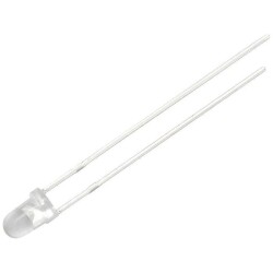 Dioda LED 3mm ultrafiolet S.J. clear