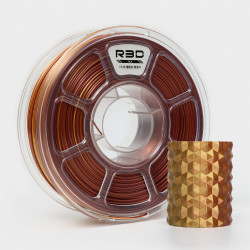 R3D PLA Magic SILK 1.75mm 1kg DUAL Color Gold Copper, multi, wielokolorowy, jedwabisty