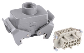 Wzmocnione złącze zasilania 10-pinowe HARTING 16A 500 V Żeński PG16