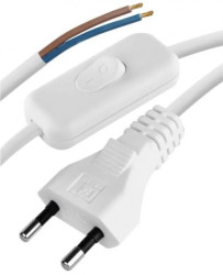 PRZEWOD 2X0,75MM BIALY PCV 2M