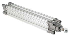 Siłownik pneumatyczny z tłoczyskiem SMC Dwustronne działanie Action CP96 413 mm 250 mm Poduszka powietrzna