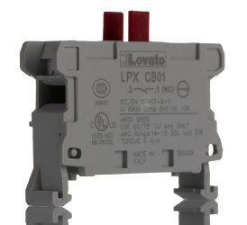 Blok styków Lovato Platinum 22mm blokada Blok styków 1NC 690V, przyłącze śrubowe