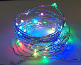 Lampki led zewnętrzne ŁEZKI 12V 5m 50LED rgb IP65