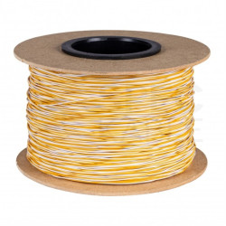 Kabel telekomunikacyjny krosówka TDY 2x0,5mm biało-żółty 150V montażowy drut Mercor