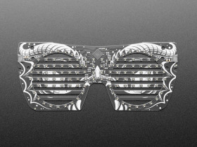 Adafruit LED Glasses Front Panel - 116 RGB LEDs with I2C Driver (STEMMA QT / Qwiic) [discontinued]