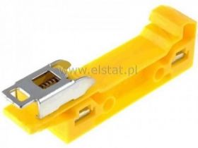 Uchwyt montaż na szyne TS35, WM35 zółty