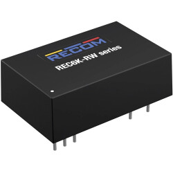 DC converter, 18-75 VDC, 6 W, 1 output, 5 VDC, 80 % efficiency, REC6K-4805SRW
