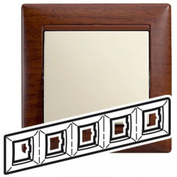 VALENA Ramka pięciokrotna MAHOŃ 770315