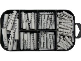 Zestaw 170 sztuk wkrętów i kołków rozporowych