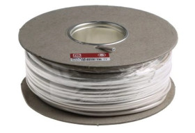 Sieciowy kabel zasilający 2 Core Polichlorek winylu PVC Sheath Biały 3.35 x 5.3mm od , 300 V