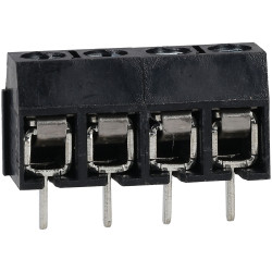 TruConnect 210444 4 Way 10A Black Interlocking Terminal Block 5mm