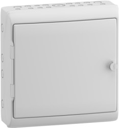 Control cabinet, 17 pre-punching, (H x W x D) 460 x 448 x 130 mm, IP65/IK09, polymer, light gray, 13197