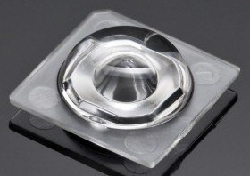 Soczewka LED 13.9 x 13.9 x 4.2mm, kąt widzenia 58+132 → 74+137 °, do użytku z Cree XT-E, Nichia NVSxx19A, OSRAM