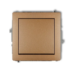 DECO Mechanizm łącznika schodowego (jeden klawisz bez piktogramu) złoty metalik 8DWP-3.1