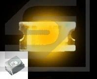 Dioda LED SMD 1206 żółta;590nm; 250mcd;Vf=2V;If=20mA;HLPC-3216S31YC