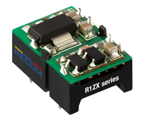 Konwerter DC/DC R1ZX, Uwe 5V dc, Uwe 4.75V, Uwy 5V dc, Recom 200 mA 1 W -40 °C 100 °C Powierzchnia
