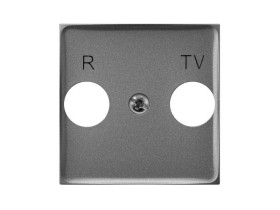 ARIA Pokrywa gniazda RTV końcowe szary mat PGPA-UK/70 OSPEL