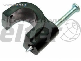 Uchwyt kabla okrągły 6mm na RG59 czarny