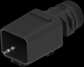 End housing, 8 pole, for socket, 1011-245-0805