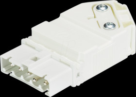 91.952.3053.0 Connector, screw connection, plug, white