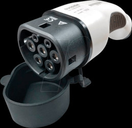 DUOSIDA connector, type-2, 32 A, single-phase, female