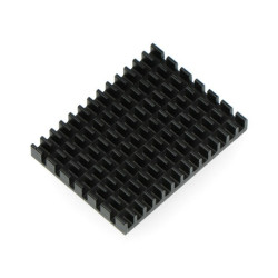 Radiator 40x30x5mm dla Raspberry Pi 4 z taśmą termoprzewodzącą - czarny
