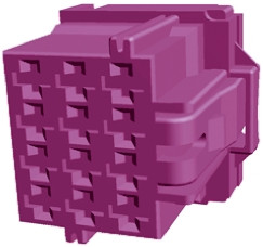 Złącze samochodowe 12-pinowe TE Connectivity 3-rzędowe Żeński AMP MCP 2.8 Obudowa złącza samochodowego