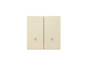 SIMON 55 Klawisz podwójny z piktogramami krzyżowymi do: SW7/2M, SW6/2WM szampański mat TKW7/2/144 KONTAKT SIMON