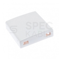 Gniazdo abonenckie światłowodowe FO FTTH-X2 na 2 adaptery SC simplex / LC duplex z zaślepkami PFOT