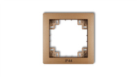Ramka Pośrednia Do Łączników Ip44 Złoty Metalik 8Drph