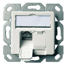 Gniazdo, seria: Telegartner Data, Cat6a, l. otworów: 2, RJ11, RJ12, RJ45, Ekranowane, Kątowy