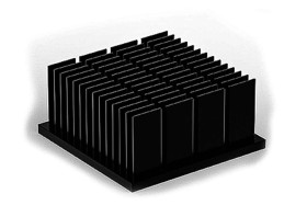 Radiator 35 x 35 x 16mm Kwadrat Uniwersalny Alu