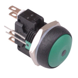 IRR8Z232L0G APEM Green LED Round 16mm Momentary NO/NC Push Button Switch DPDT 5A IP67