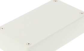 ABS enclosure, (L x W x H) 112 x 64 x 28 mm, light gray (RAL 7035), IP54, 1591XXBGY