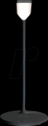 LTLGQ4M2BK LED table lamp, 15 W, dimmable, with induction charger, black