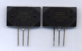 2SA1494 + 2SC3858 17A 200V 200W MT-200 KOMPLET TRANZYSTORÓW
