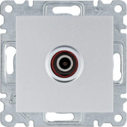 Lumina Gniazdo pojedyncze TV dla instalacji indywidualnych srebrne WL3212