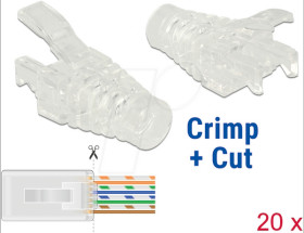 86455 Network bend protection RJ45 Crimp+Cut 20 pieces