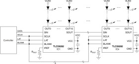 16-channel constant current LED driver with 4-channel Grouped delay