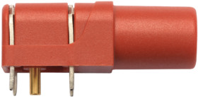 4 mm socket, PCB connection, CAT III, red, SWEB 8094 AU / RT