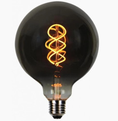 LED line PRIME żarówka LED E27 4W 1800K bardzo ciepła 150lm 220-240V FILAMENT G125 KULA RETRO EDISON VINTAGE GRAFIT ŚCIEMNIALNA