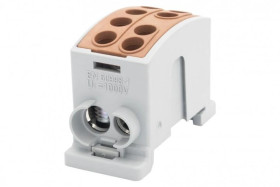 Zacisk odgałęźny HLK 125A-2 (1x35,1x25 / 1x35,1x25) Al/Cu - brązowy