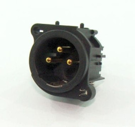 AC3MAV wtyk mikrofonowy do druku pionowy XLR 3 pin