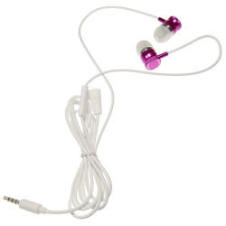 Słuchawki Douszne WESDAR HQ Biało-Różowe LADY z mikrofonem wt.Jack